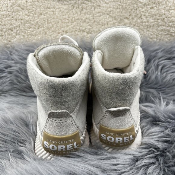 NWOB WOMEN'S SOREL Out-N-About III CONQUEST Boots US SZ 5 EUR 42 CHALK SEASALT - Picture 4 of 8